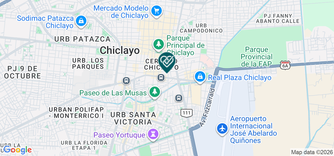 Mapa de Eco Ray Diagnostico SAC