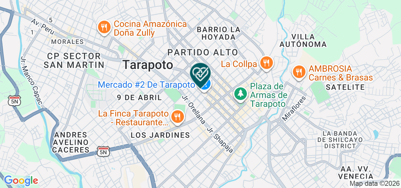 Mapa de Medicina Nor Oriente