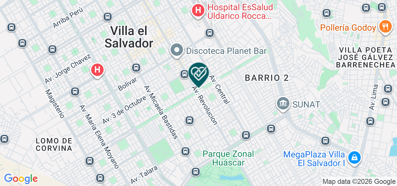 Mapa de Consultorio Médico Oftalmológico Ñahui Salud