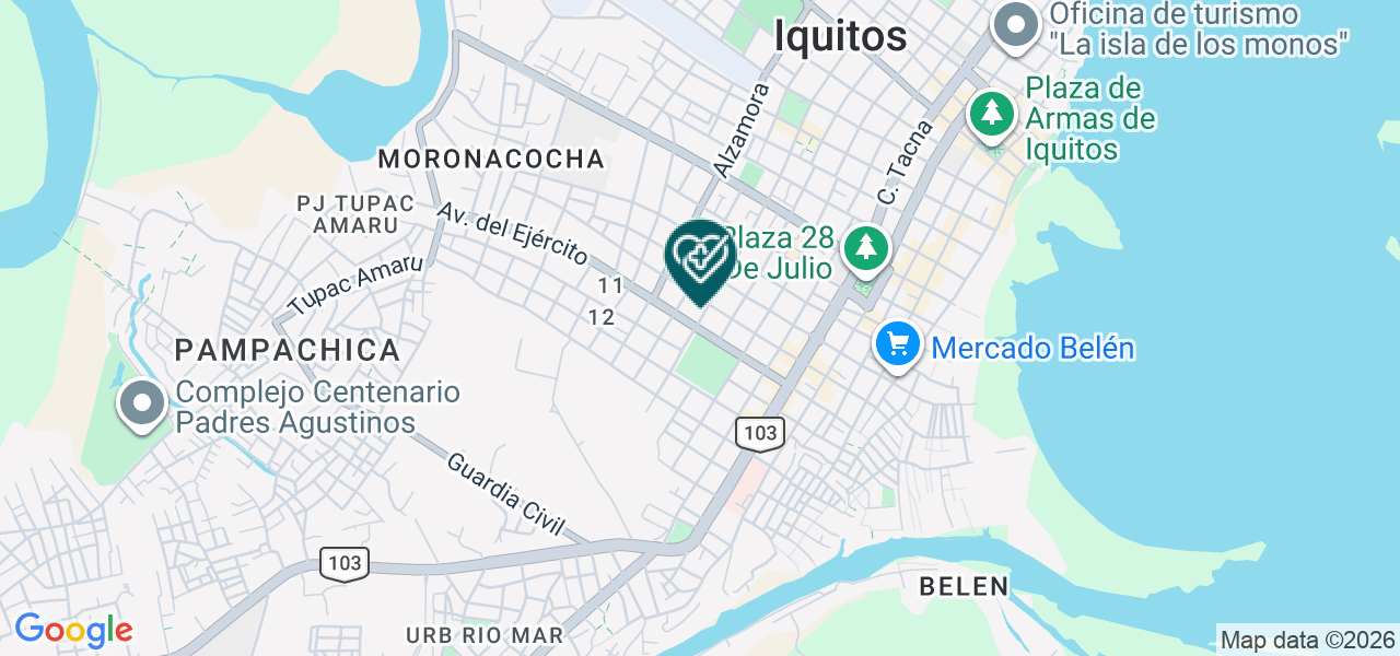 Mapa de Medicentro Arcangel Iquitos - 2