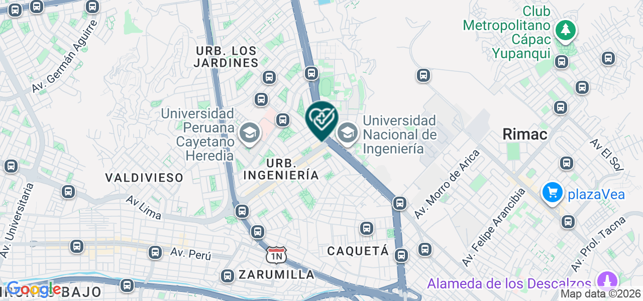 Mapa de Check Salud