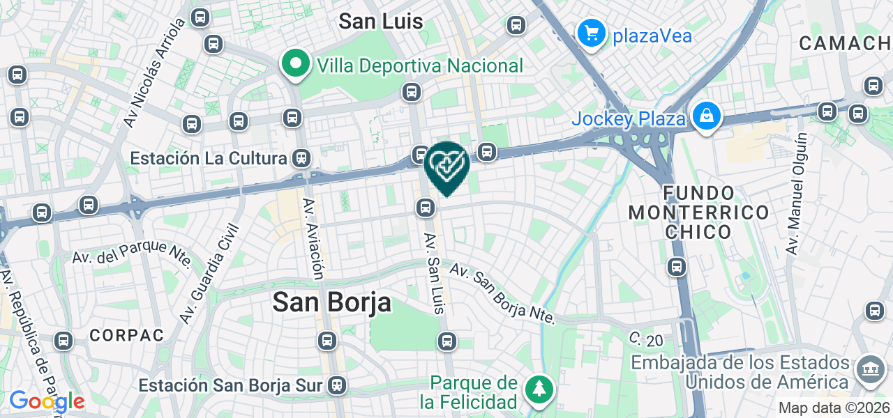 Mapa de Ricardo Ormeño Cirugía Plástica