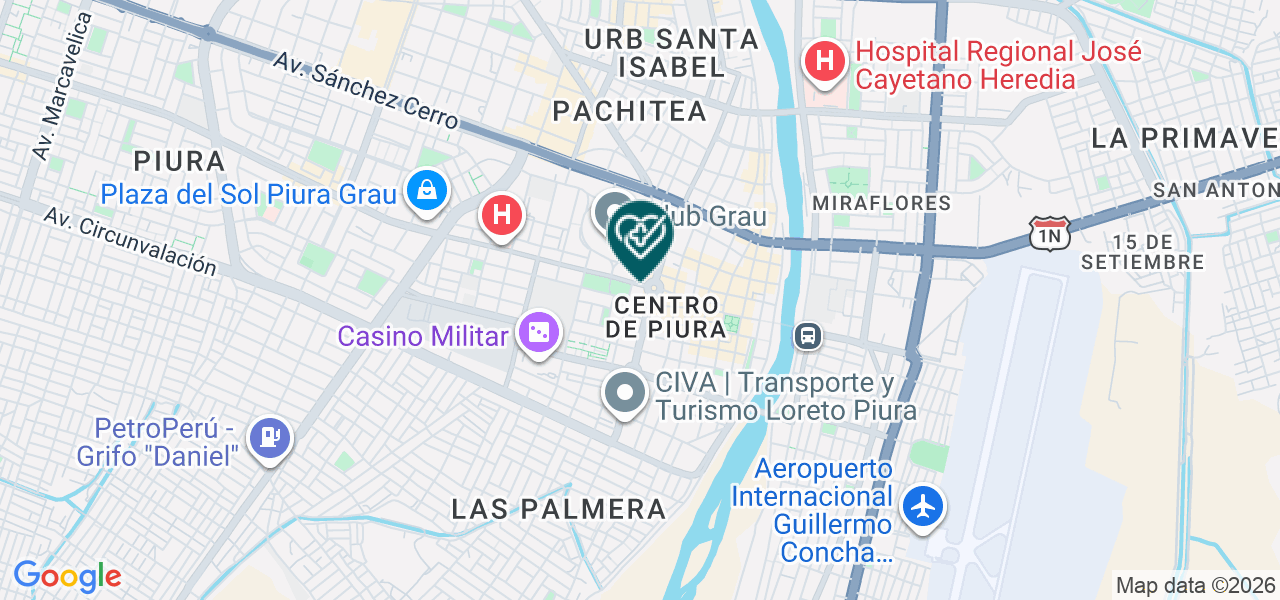 Mapa de Clinica Dental Especializada Sonria E.I.R.L.