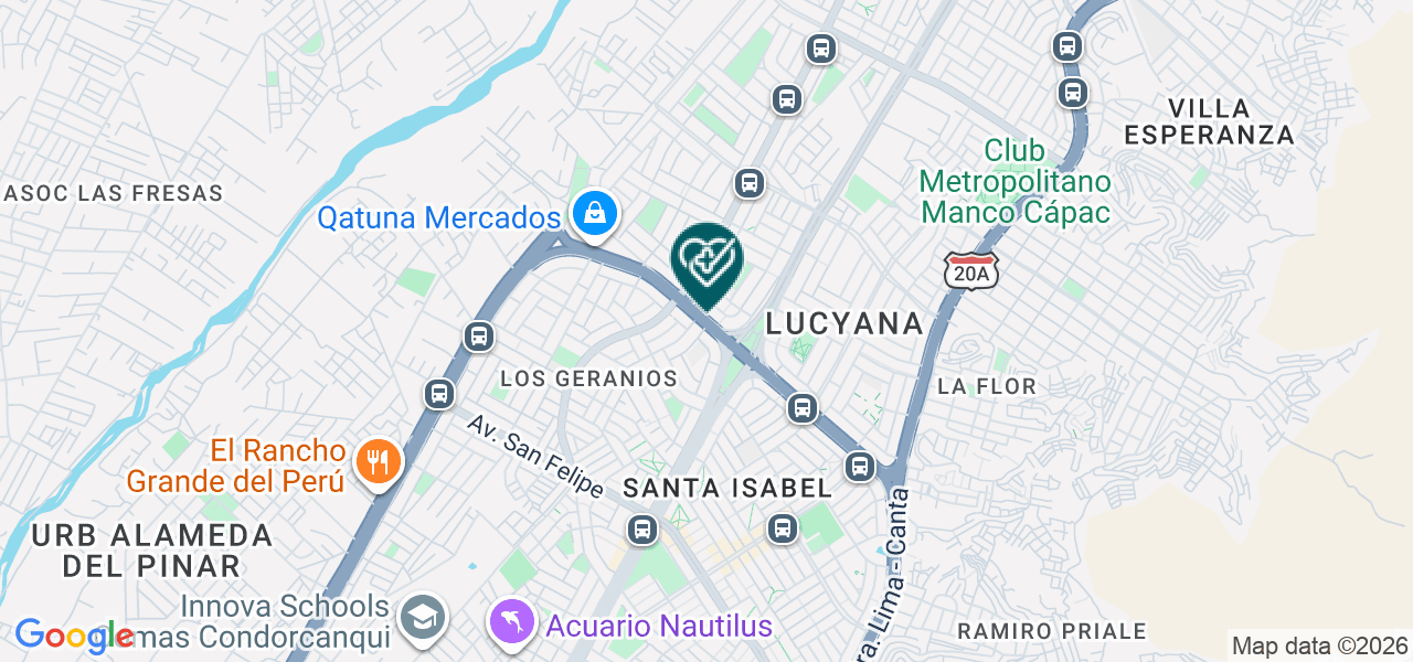 Mapa de Consultorio Psicológico Psicoterapéutico Mentes Positivas