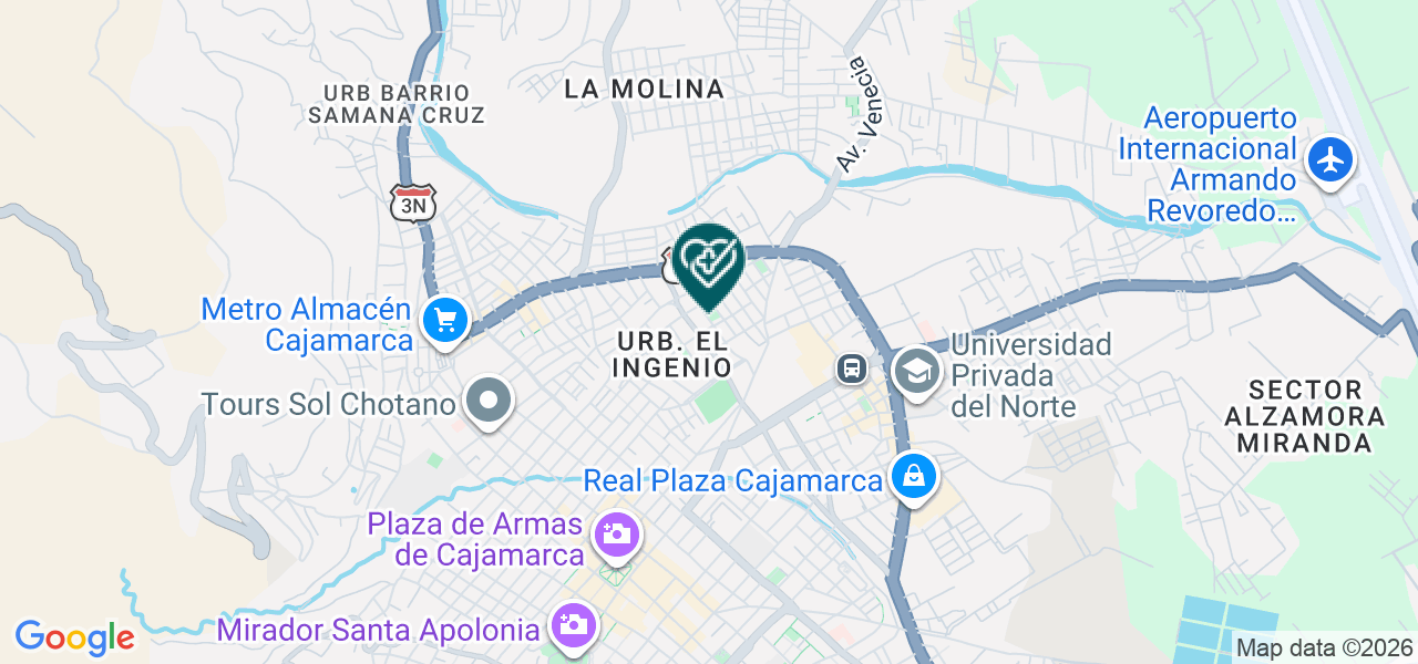 Mapa de Consultorios Médicos "los Rosales