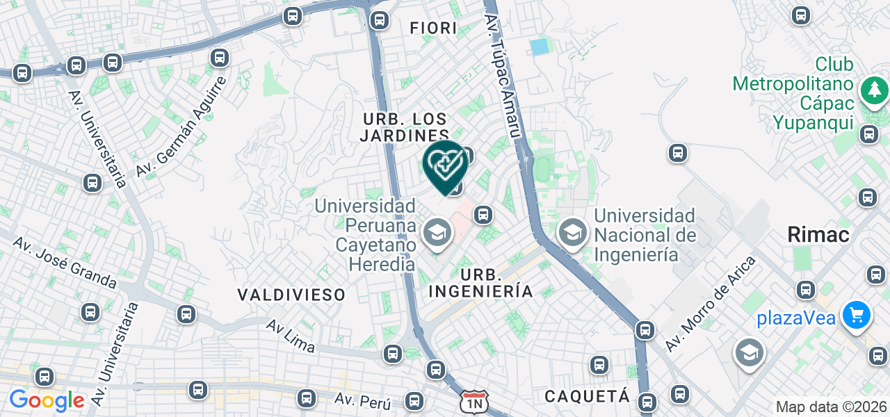 Mapa de Laboratorio del Instituto de Medicina Tropical Alexander Von Humboldt de la Universidad Peruana Cayetano Heredia