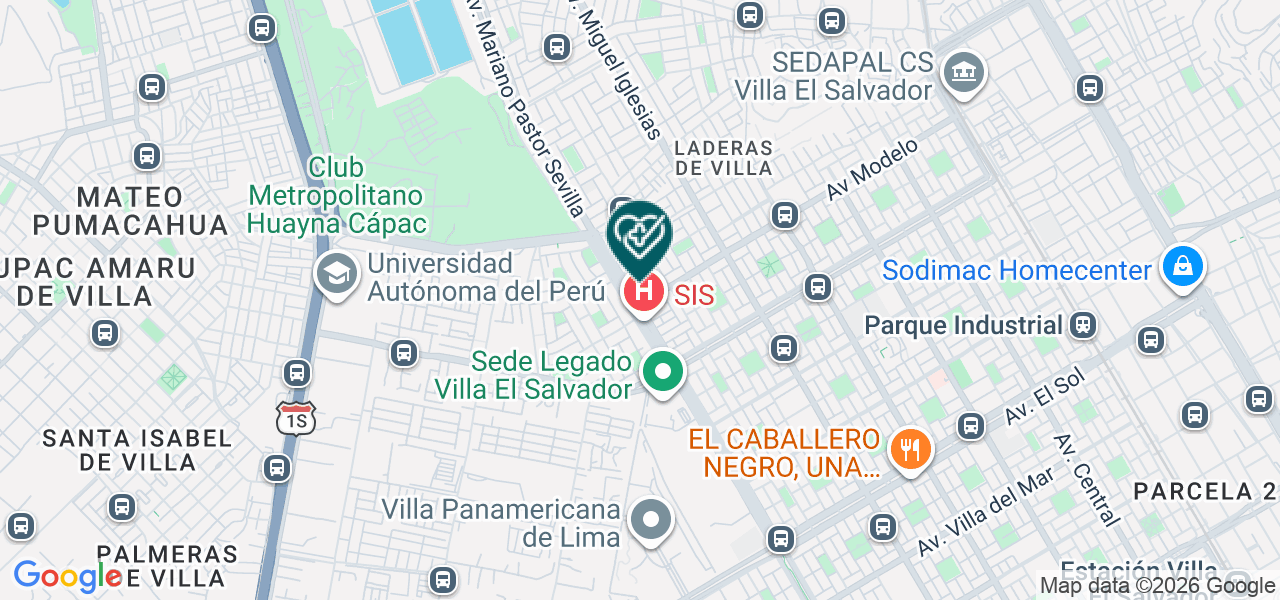 Mapa de Consultorio Dental Divino Niño Jesus