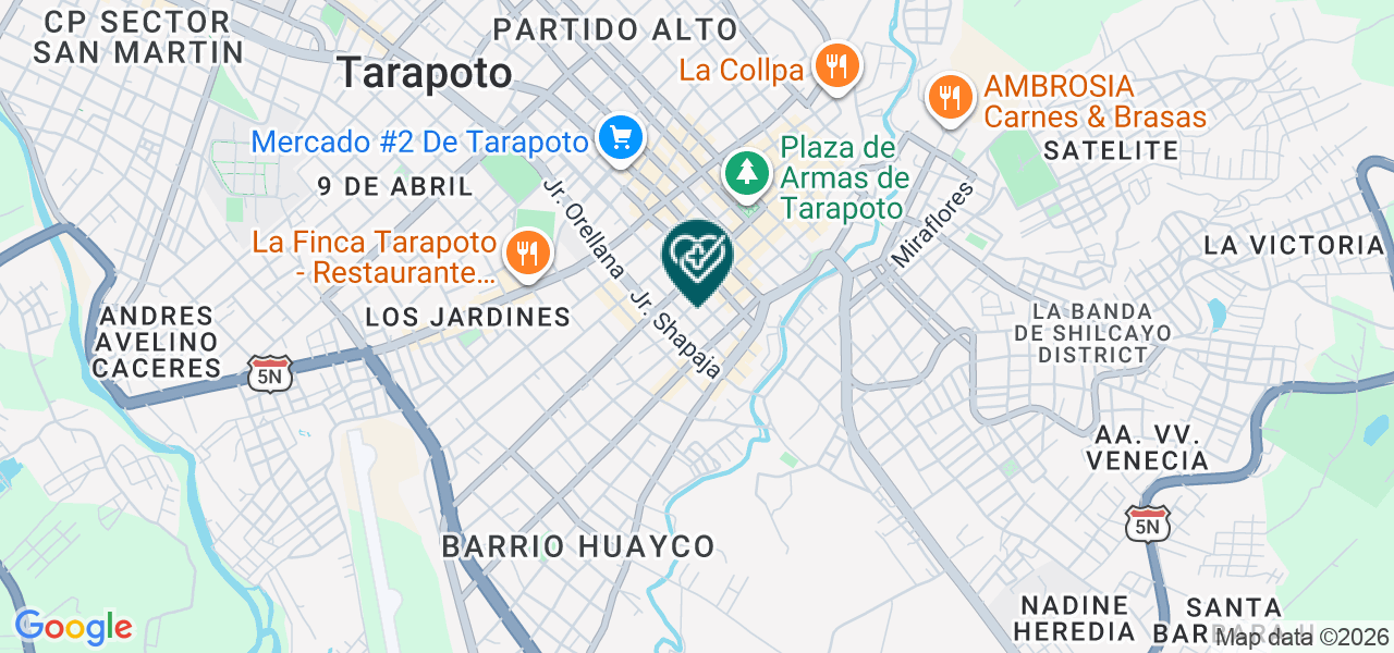 Mapa de Odontosonrisas Consultorio Odontológico Tarapoto