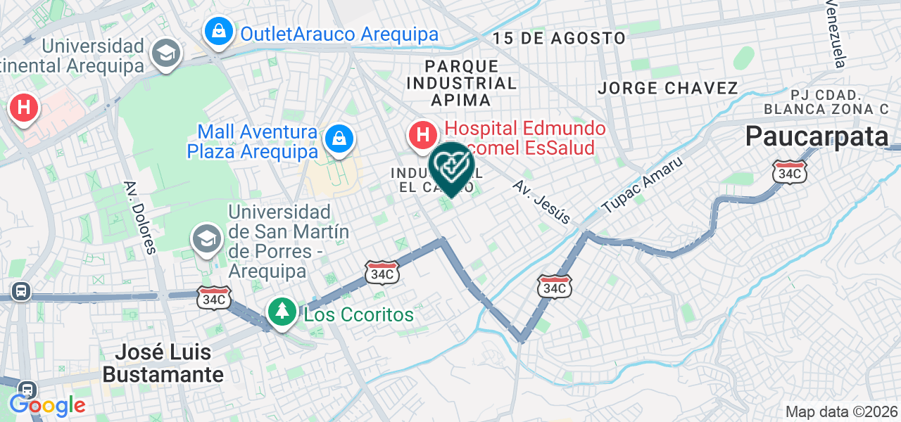 Mapa de Policlinico Eda