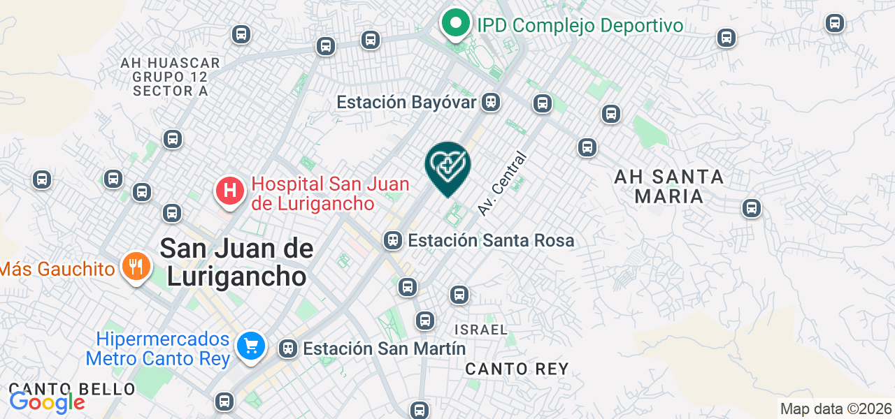 Mapa de Consultorio Odontologico Mevident