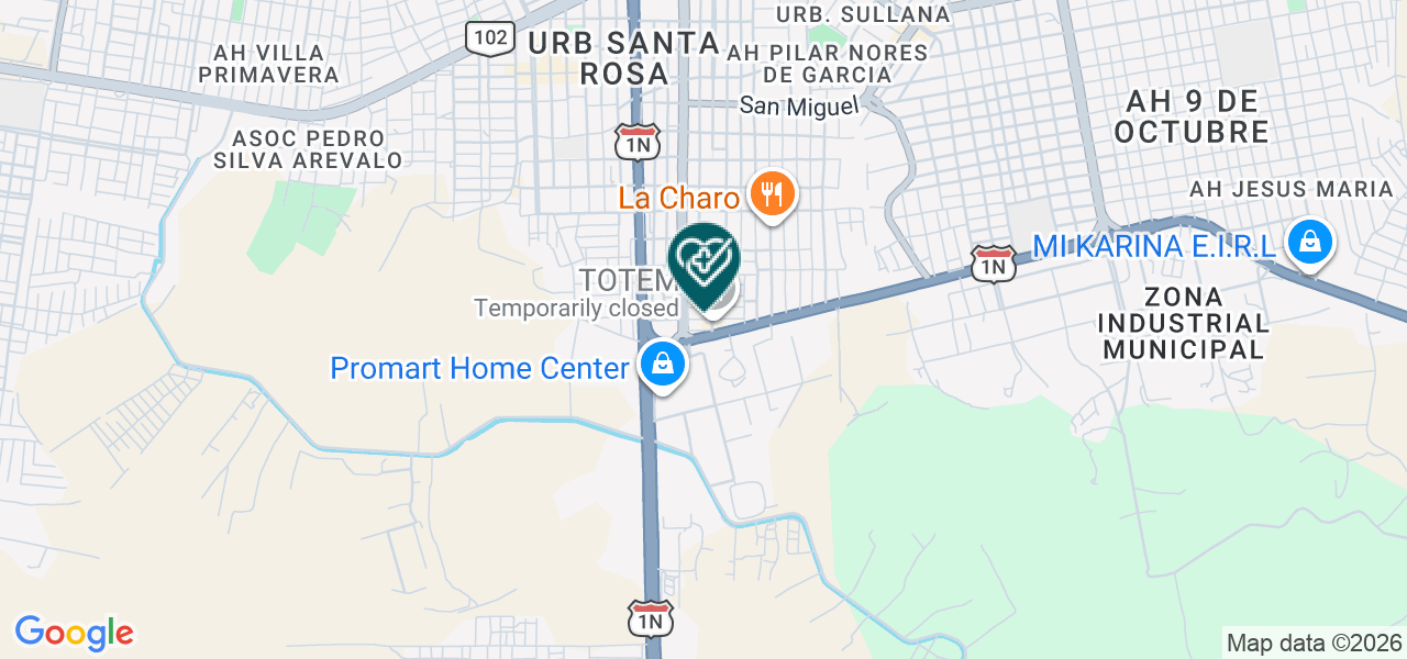 Mapa de Centro Dental Vicus
