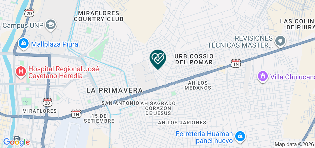 Mapa de Corporacion Medica Palomino E.I.R.L.