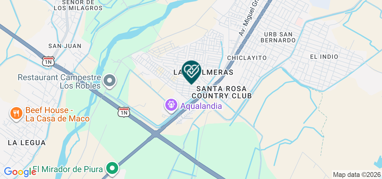 Mapa de Centro de Salud Familiar "galilea