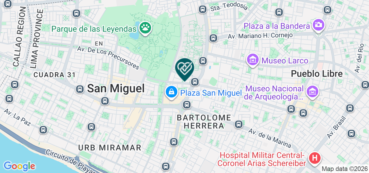 Mapa de Centro Dental San Jose S.A.C.