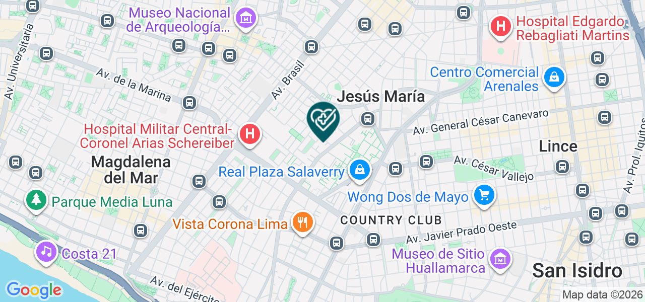 Mapa de Centro de Cirugia Plastica & Dermatologia