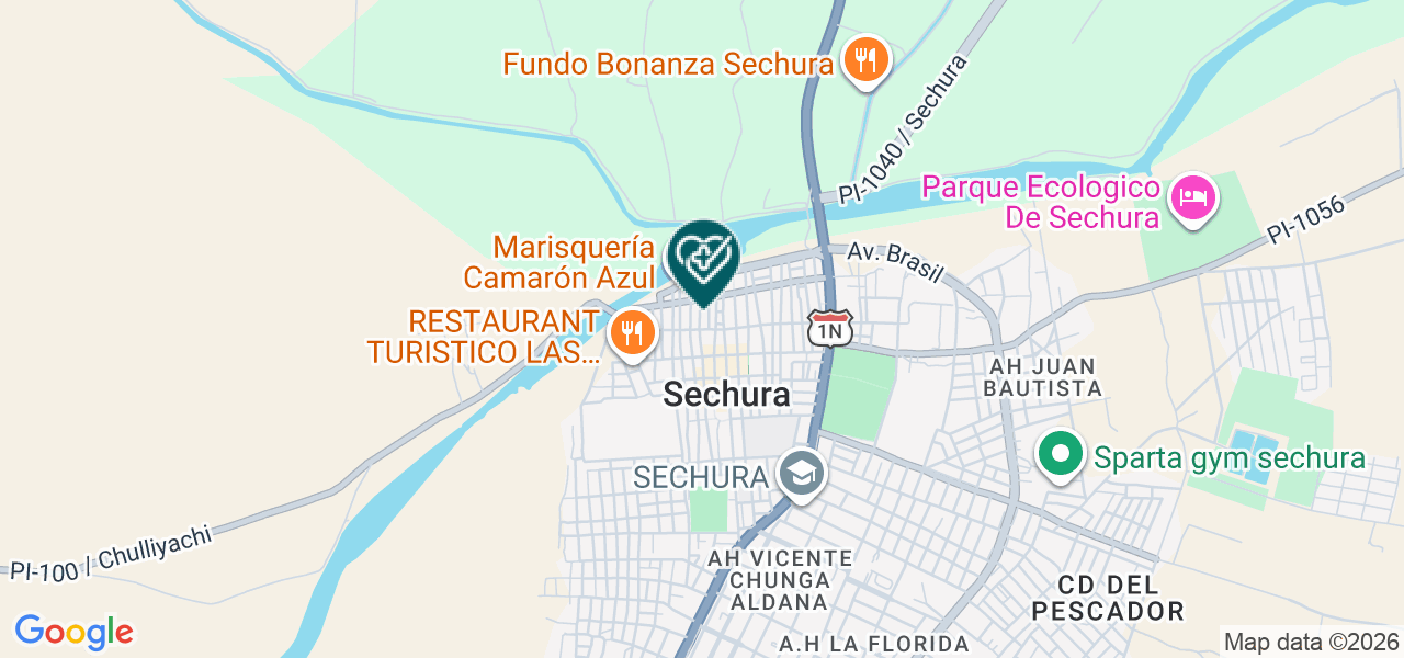 Mapa de Consultorio Odontolaser del Chira