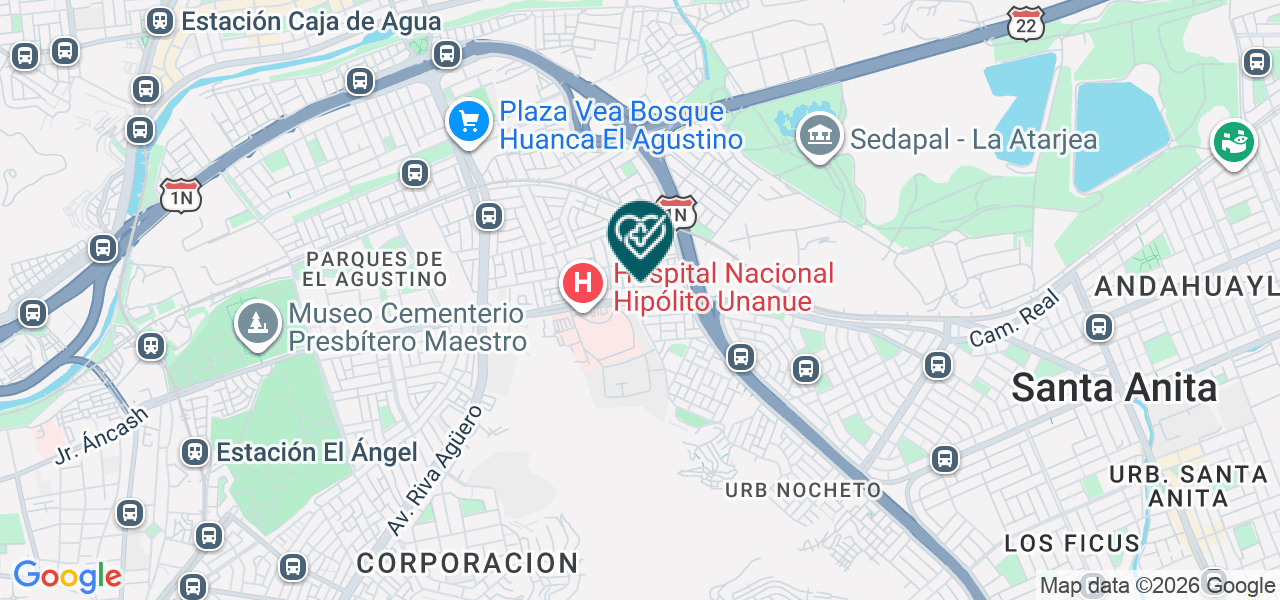 Mapa de Consultorio Dental Santa Rosa