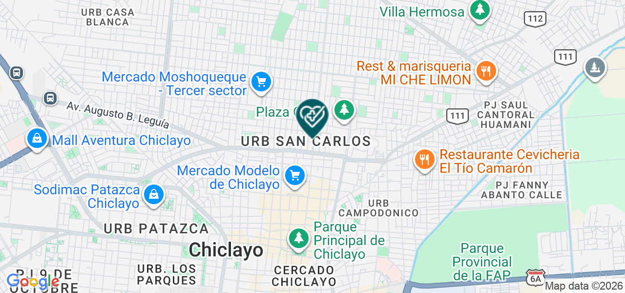 Mapa de Centro Medico "ana Ysela