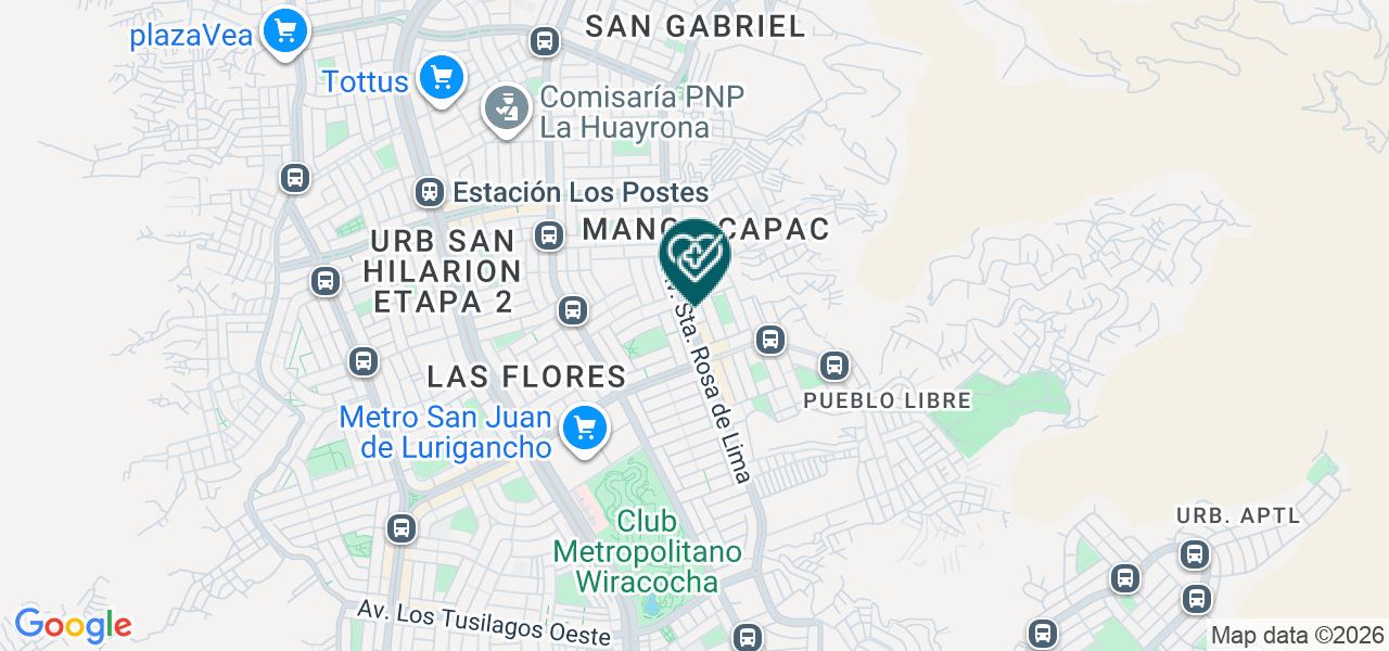 Mapa de Consultorio Odontologico Brillodent-es