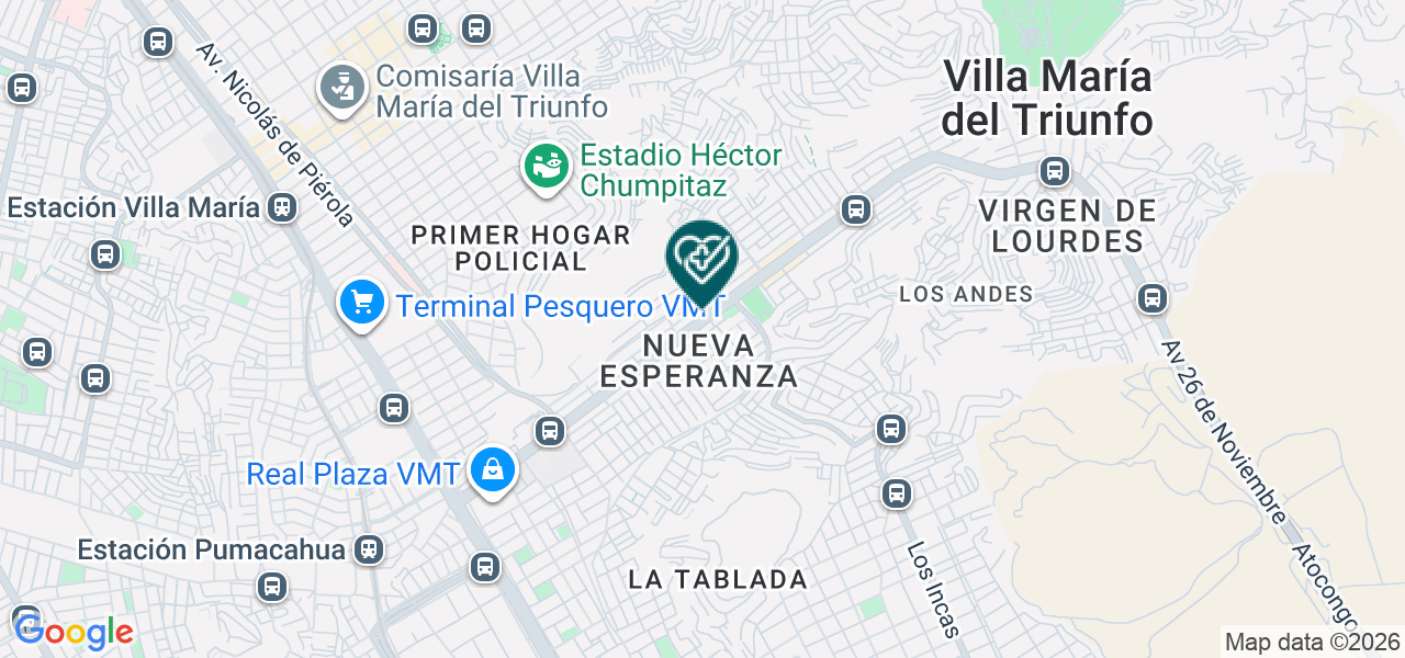 Mapa de Servicio Medico los Angeles