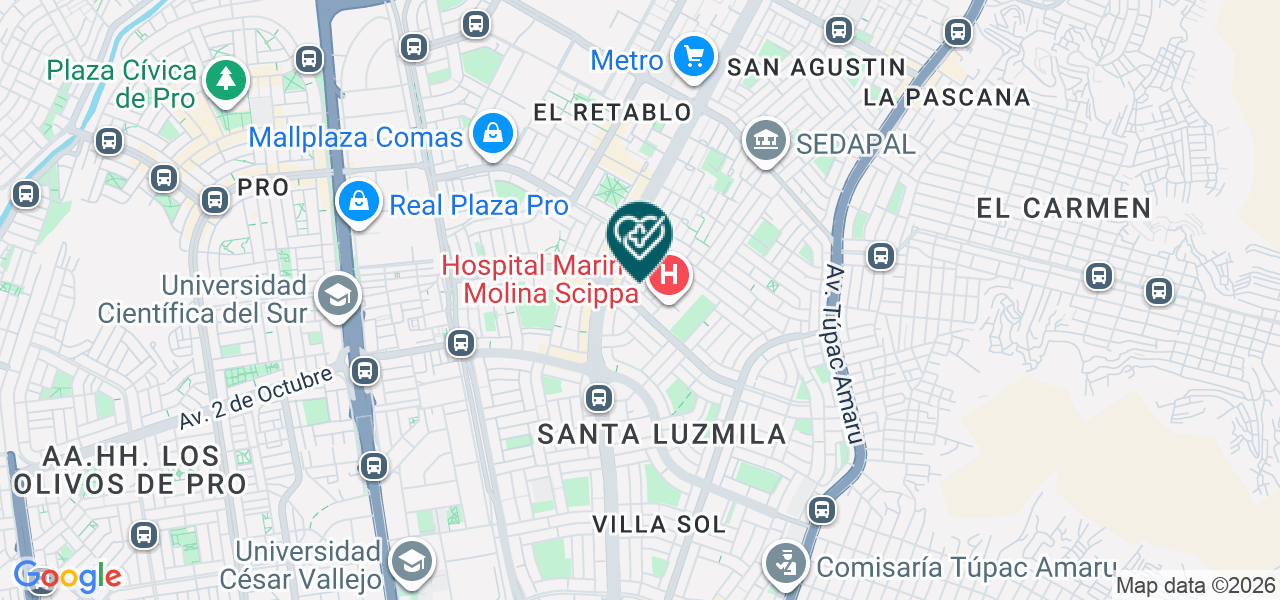 Mapa de Fisiovital