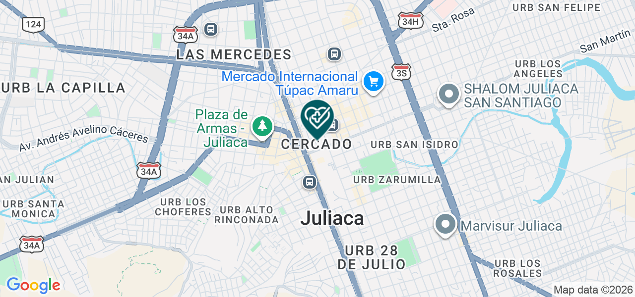 Mapa de Clinica Peruano Brasilero EIRL
