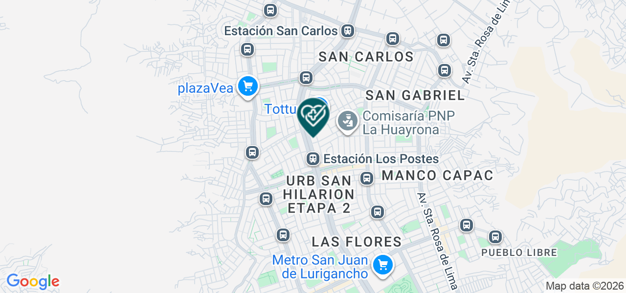 Mapa de Consultorio Odontologico C.d. Greta Abregú
