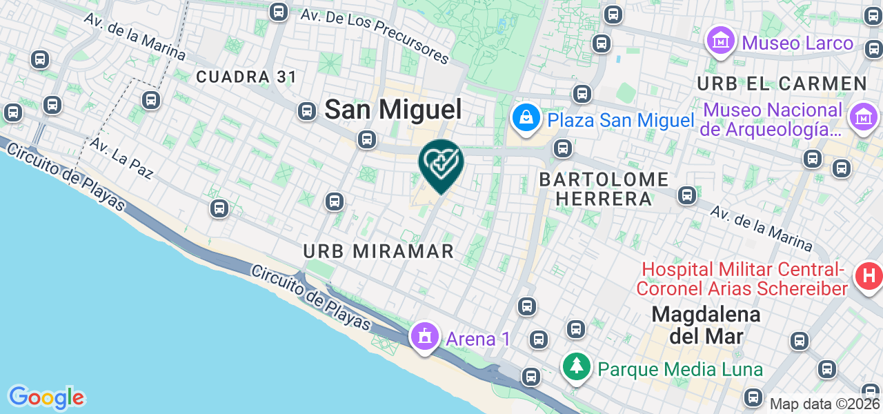 Mapa de San Isidro Especialidades Odontologicas SAC