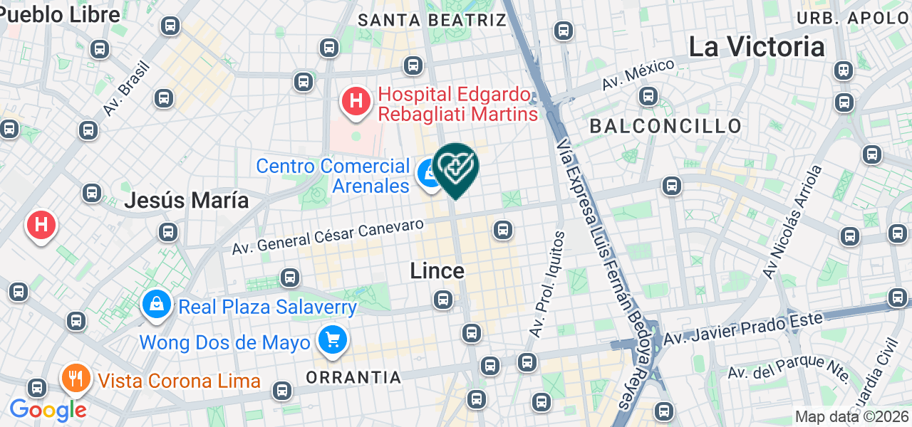 Mapa de Opevision SAC