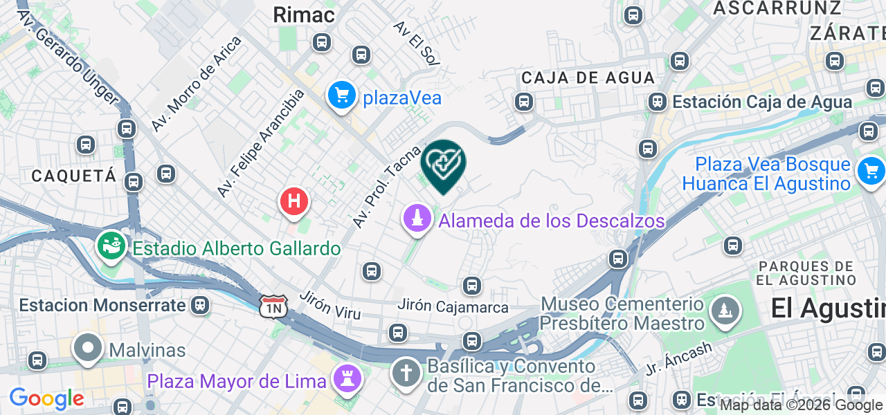 Mapa de Policlinico Parroquial Nuestra Señora de los Angeles