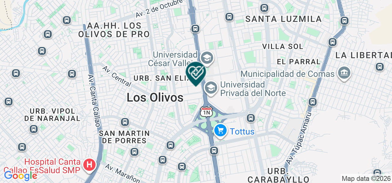 Mapa de Servicios Medicos