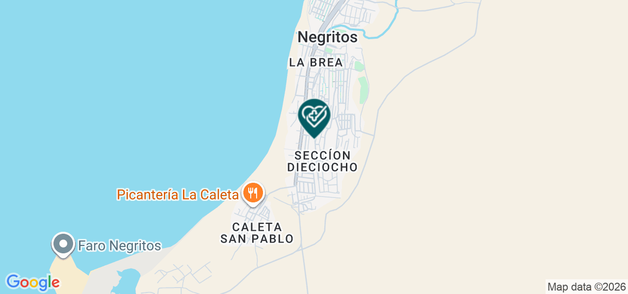 Mapa de Sanna Centro Clinico Negritos