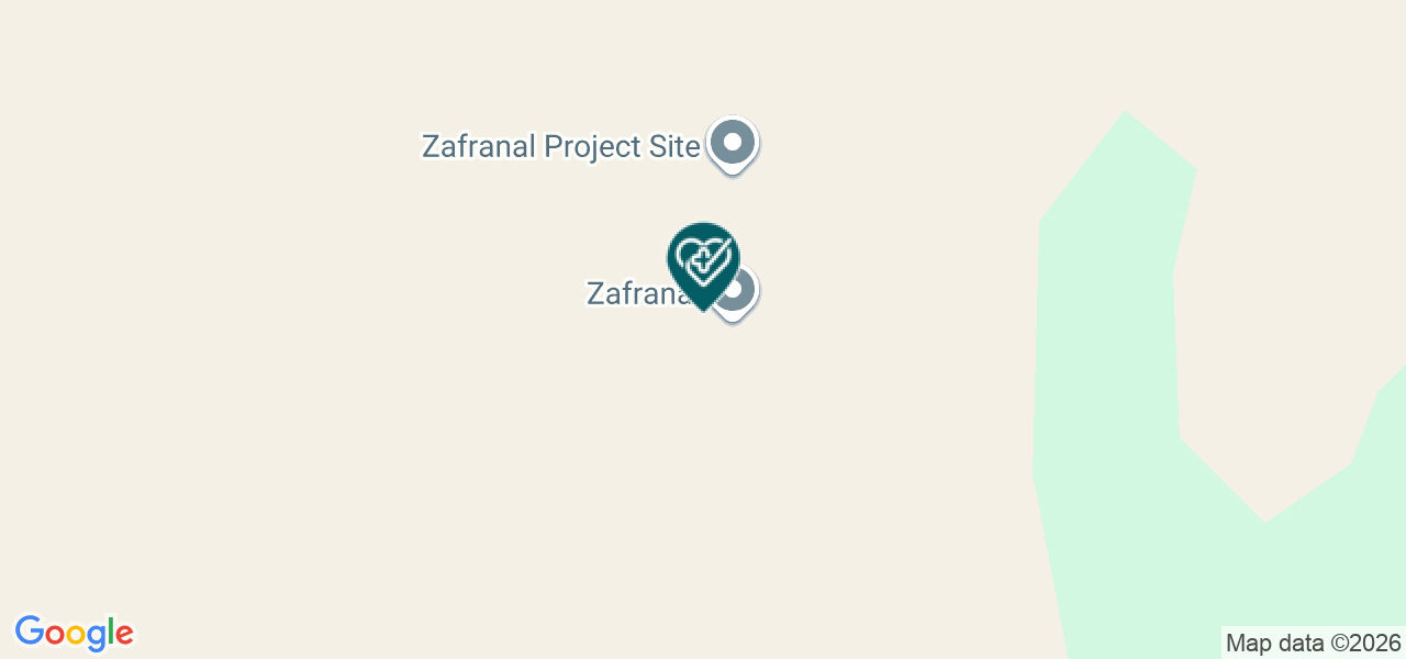 Mapa de Centro Asistencial Permanente del Campamento Zafranal
