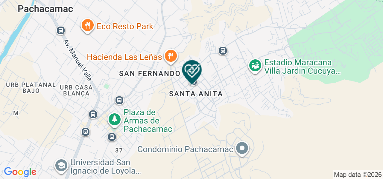 Mapa de Dental Cadent