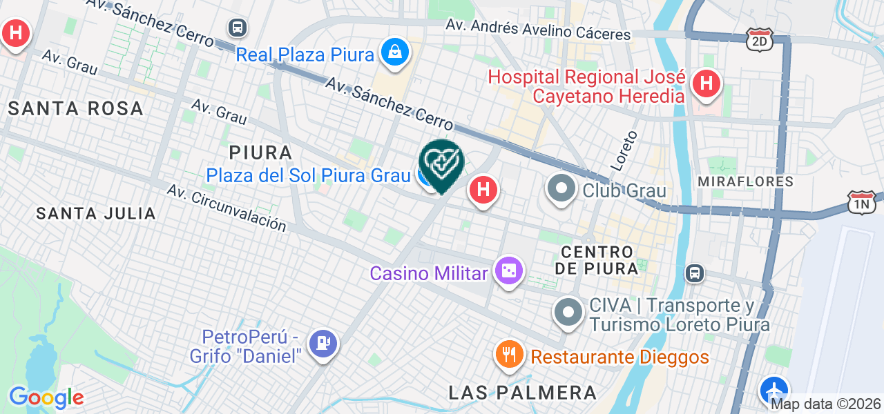Mapa de Consultorio Dental Rosas