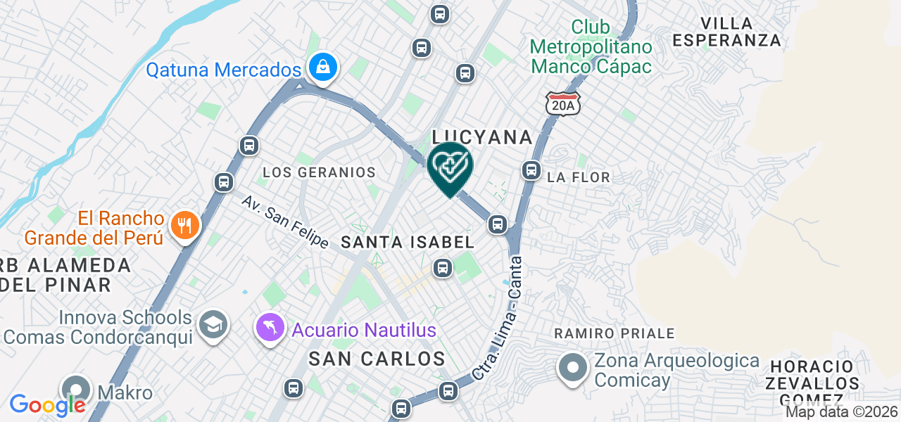 Mapa de Policlinico Santa Isabel E.I.R.L