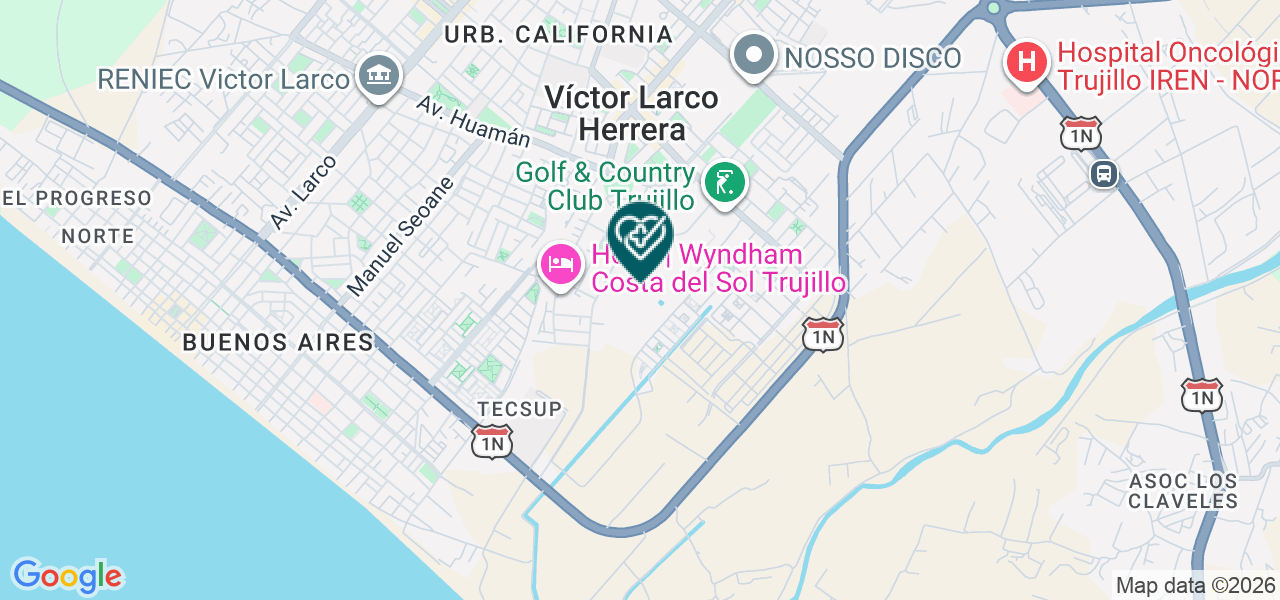 Mapa de Medicentro el Golf