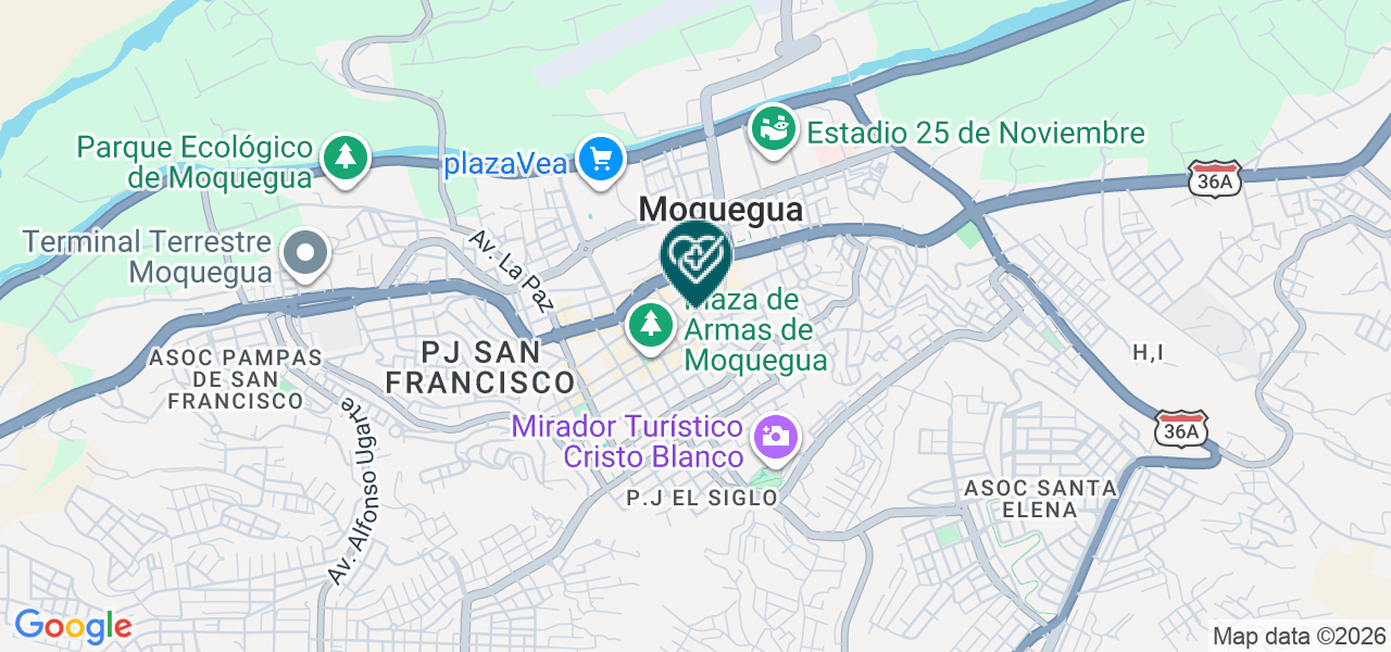 Mapa de Centro Odontologico Especializado "el Cubano