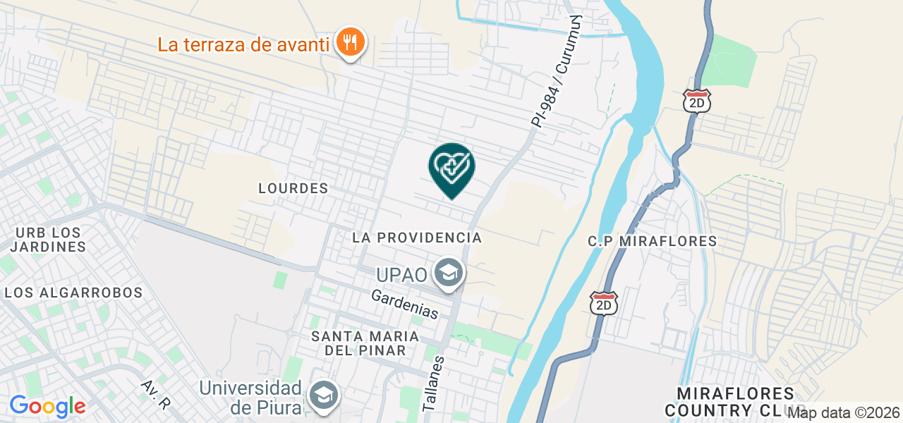 Mapa de Punto Dental . Consultorio