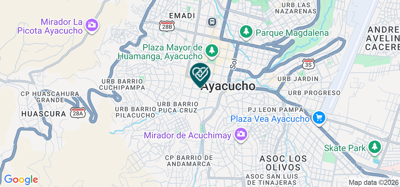 Mapa de Consultorio Odontologico San Juan de Dios