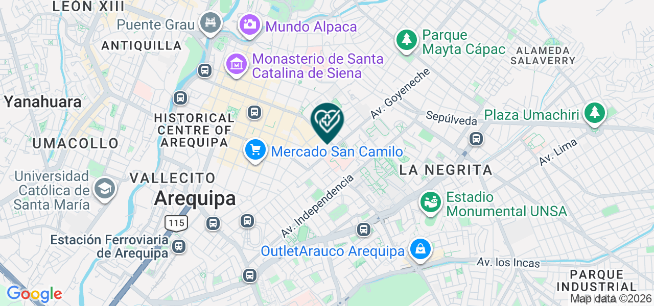 Mapa de Consultorio Medico Ecovida