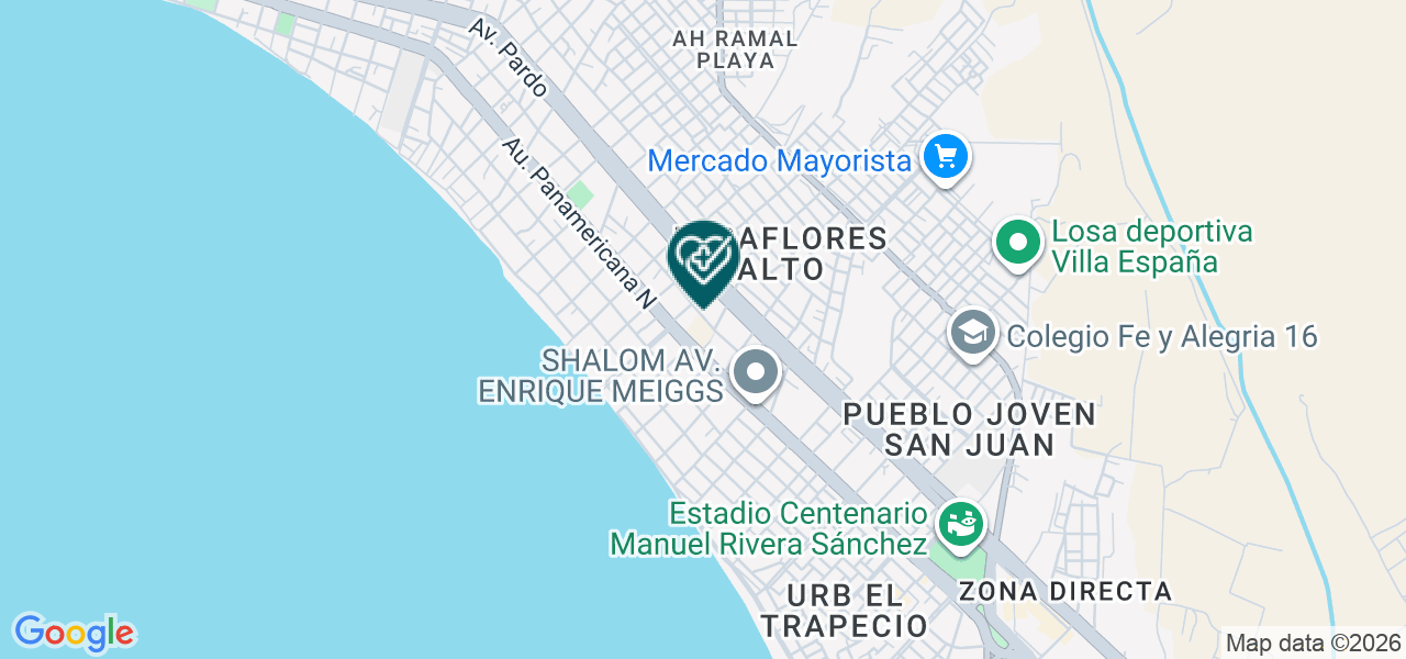 Mapa de Diocesis de Chimbote Centro de Obras Sociales Maternidad de Maria