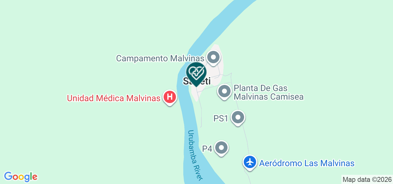 Mapa de Unidad Medica Malvinas