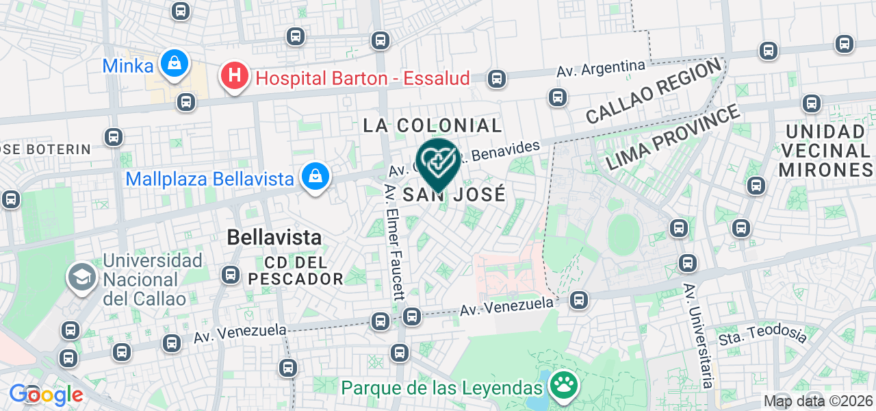 Mapa de Consultorio Medico Odontologico Reaño