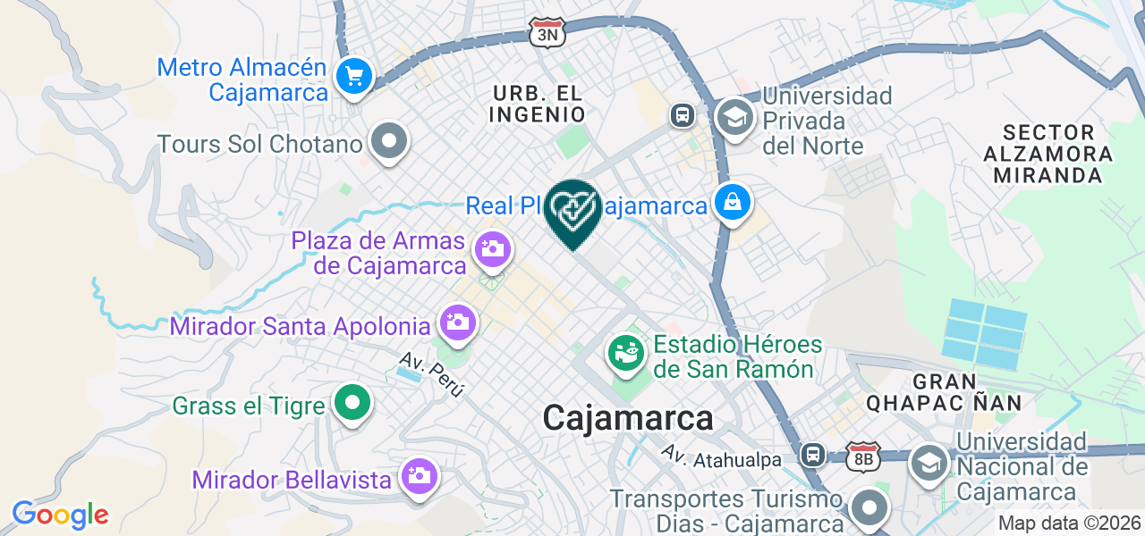 Mapa de Servicios Medicos Z & S