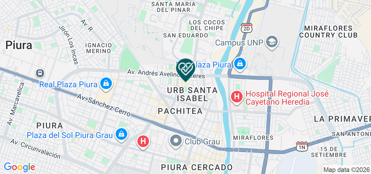 Mapa de Centro Dental Sonrisas S.A.C.