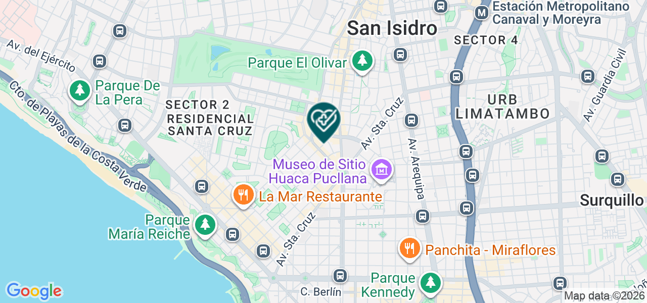 Mapa de Clinica Angloamericana