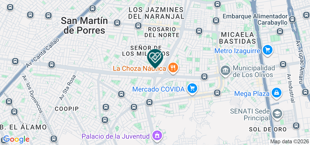 Mapa de Clinica Izaguirre