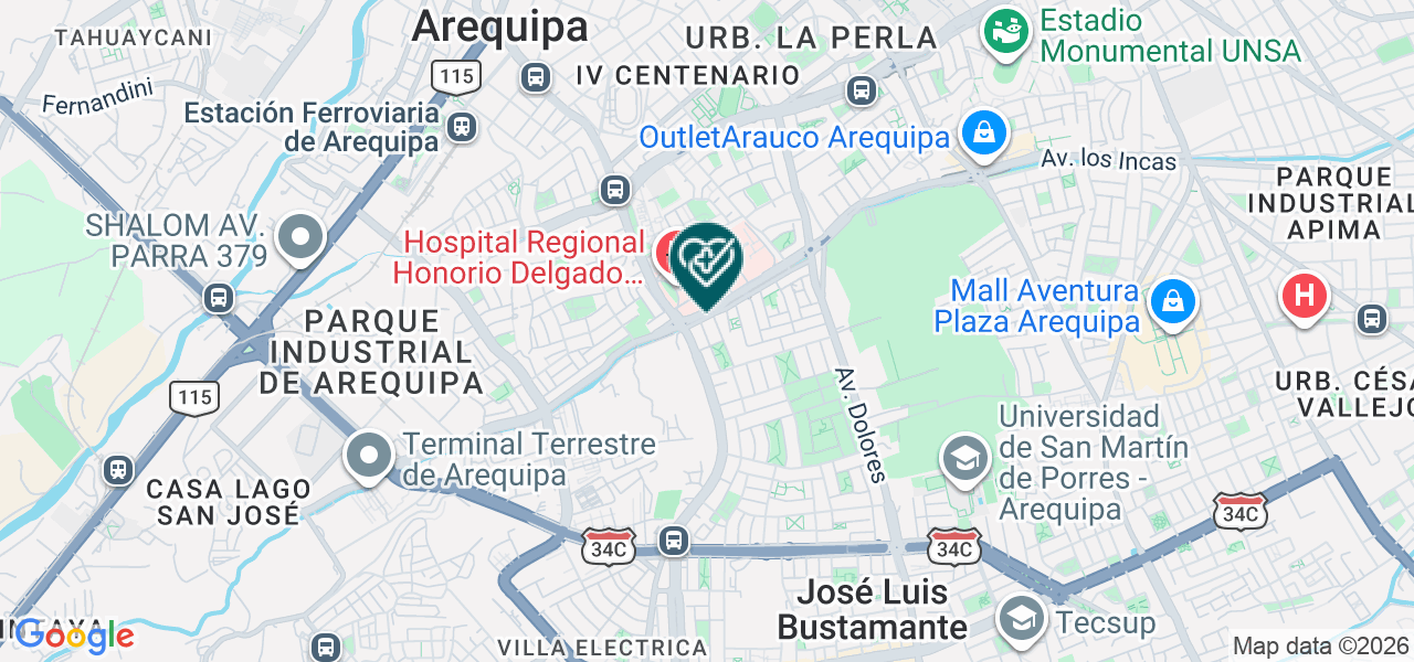Mapa de Urosur S.A.C.