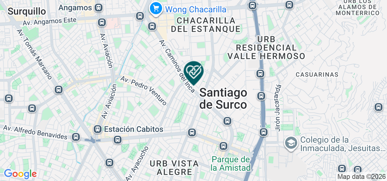 Mapa de Odontofresh Centro Odontologico - Surco